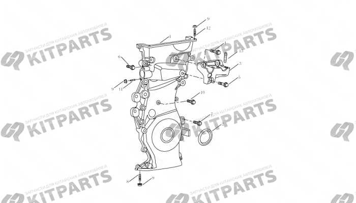 TIMING CHAIN COVER# Geely Emgrand X7