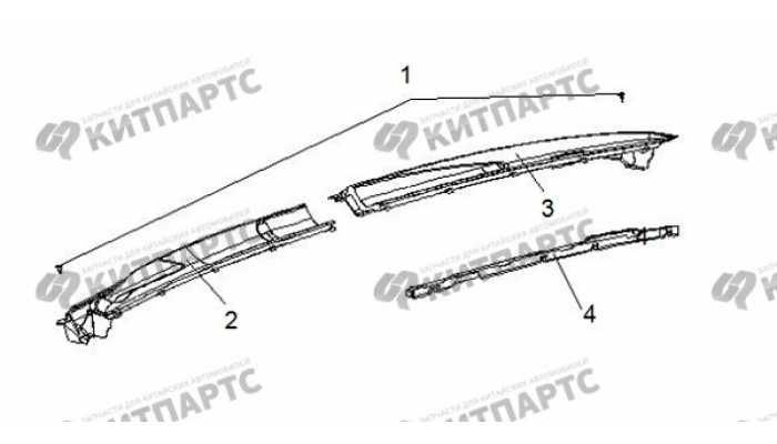 Панель стеклоочистителя BYD F3 (F3R)