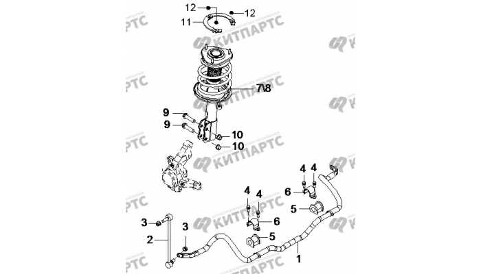 Передняя подвеска BYD F3 (F3R)