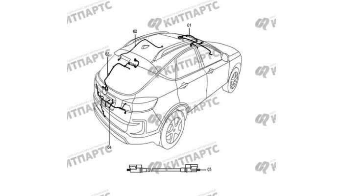 Жгуты проводов кузова FAW Besturn X80