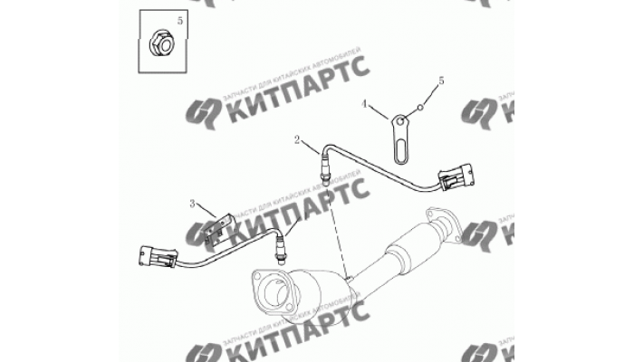 Датчик кислородный Geely Emgrand (EC7)